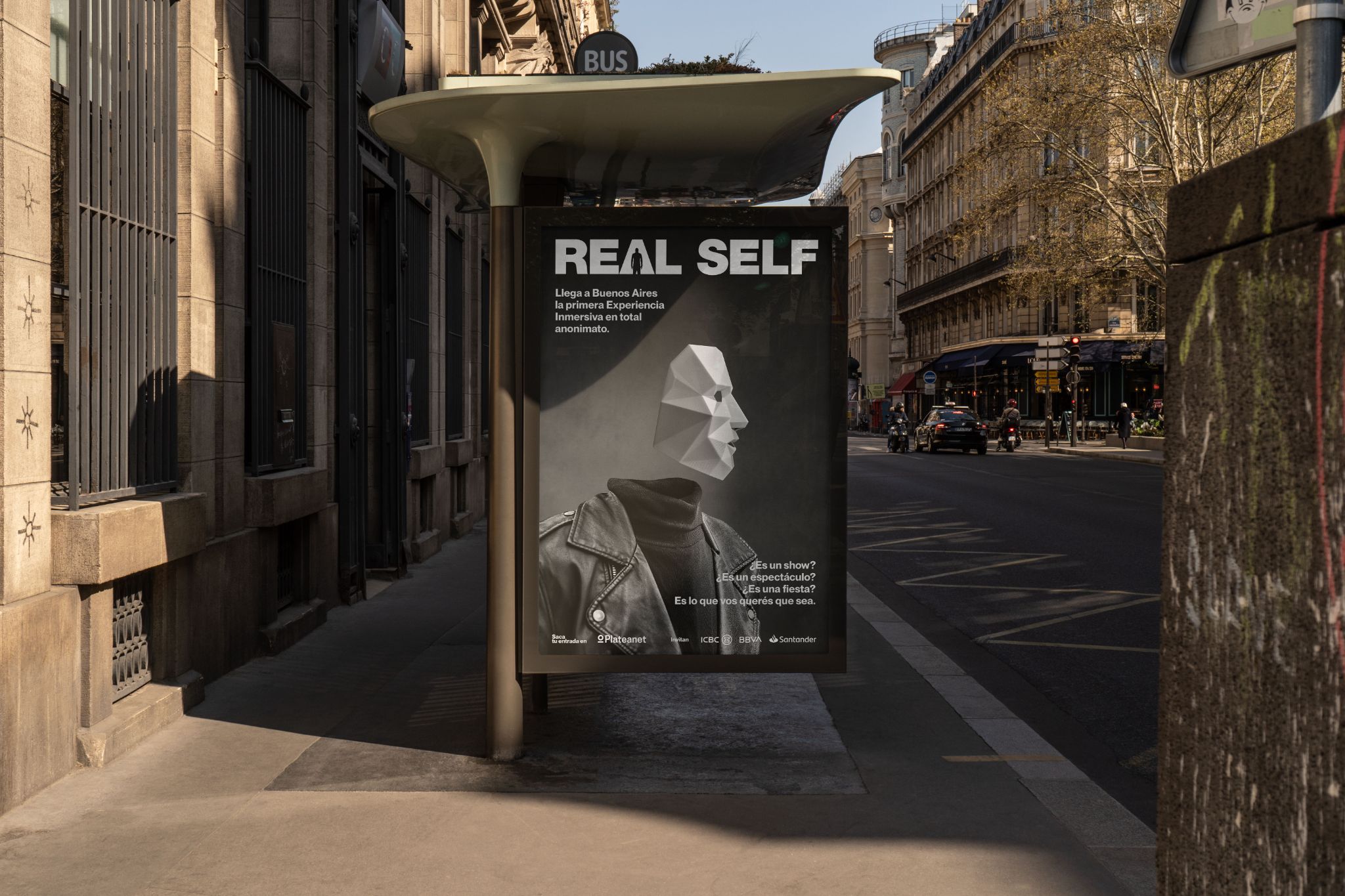 Real Self - Bus stop advertisement in Buenos Aires