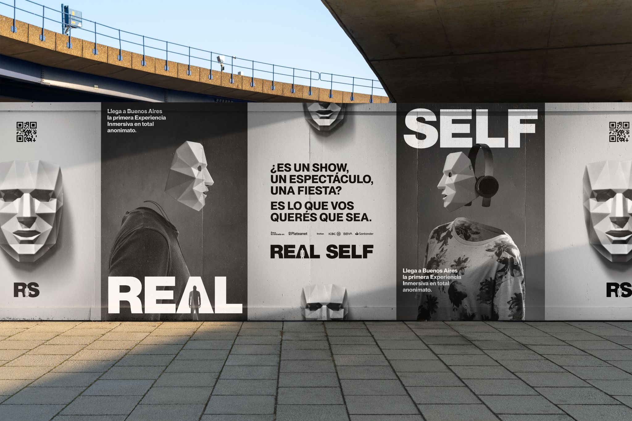 Real Self - Wall posters showing mask variations
